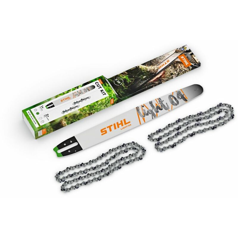 foto del prodotto cut kit numero 12 stihl 2 catene con barra per motosega ms 261 ms 271 ms 291