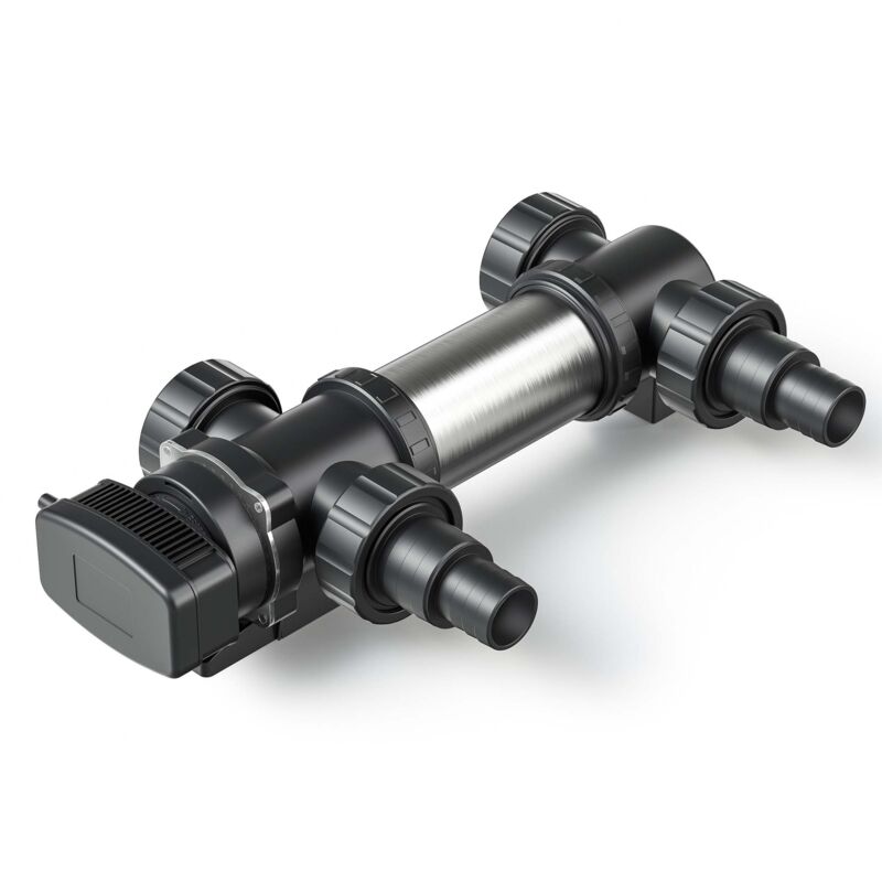 foto del prodotto cuv 724 chiarificatore per laghetti in acciaio inox 24w sterilizzatore uvc sunsun