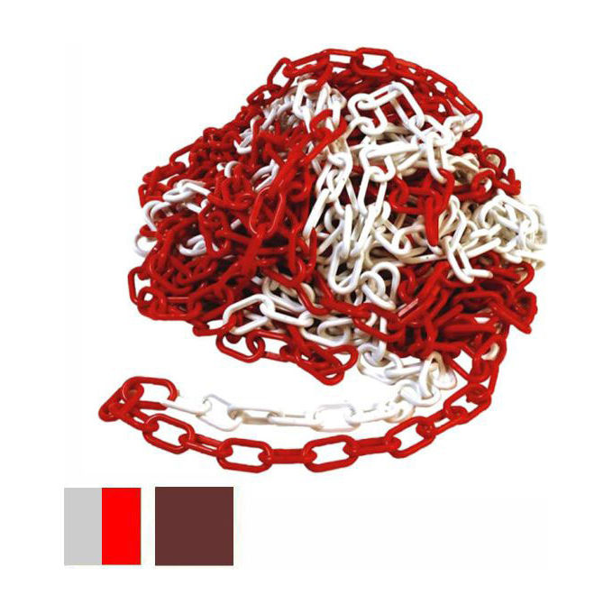 foto del prodotto cvm catena plastica 8mm bianca rossa 25mt