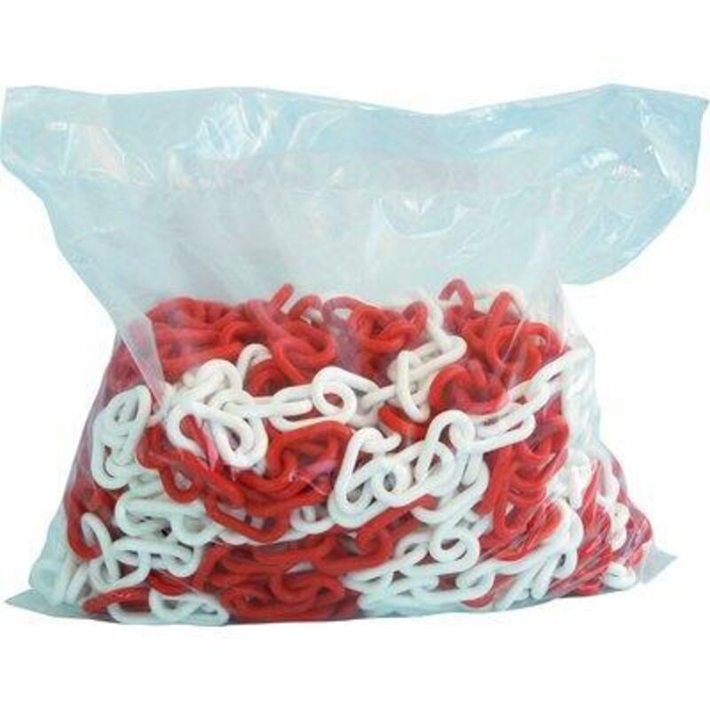 foto del prodotto cvm catena segnaletica plt bianco rosso d.mm 8 mt 25