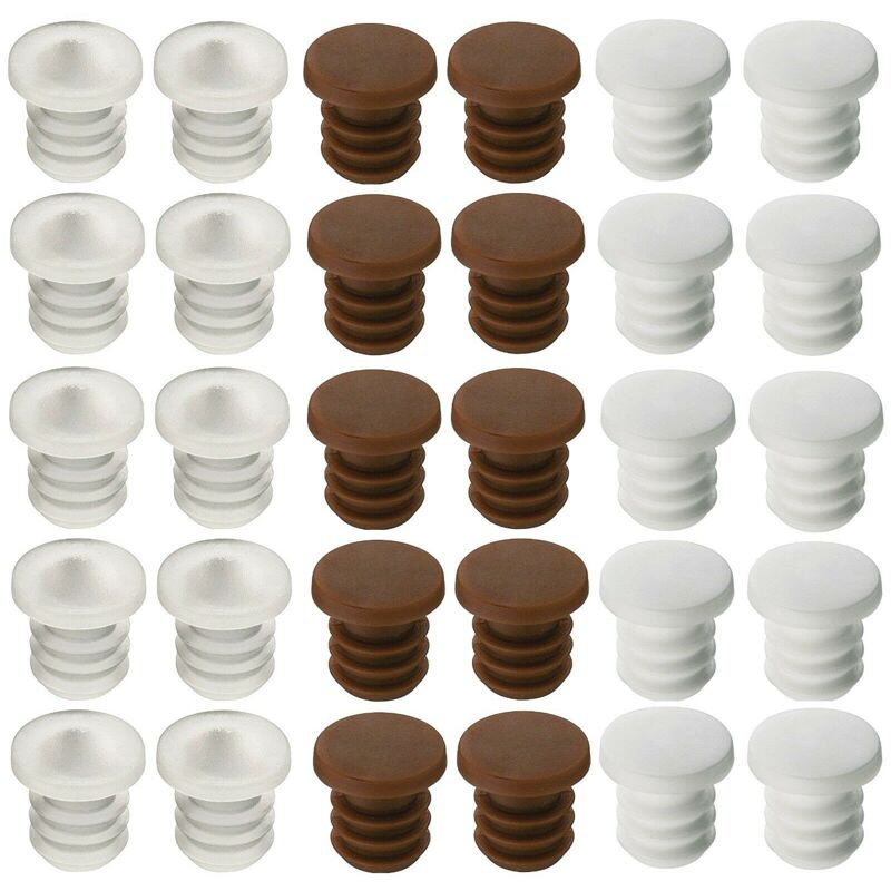 foto del prodotto cyclingcolors 10x ammortizzatore porta gommini gomma silicone 6mm mobili armadio paracolpi bianco marrone trasparente marrone 