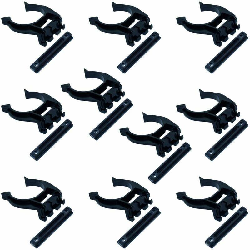 foto del prodotto cyclingcolors 10x gancio per battiscopa zoccolo cucina universale clip per piedini 28mm della zoccalatura plastica zoccolino montaggio rapido a