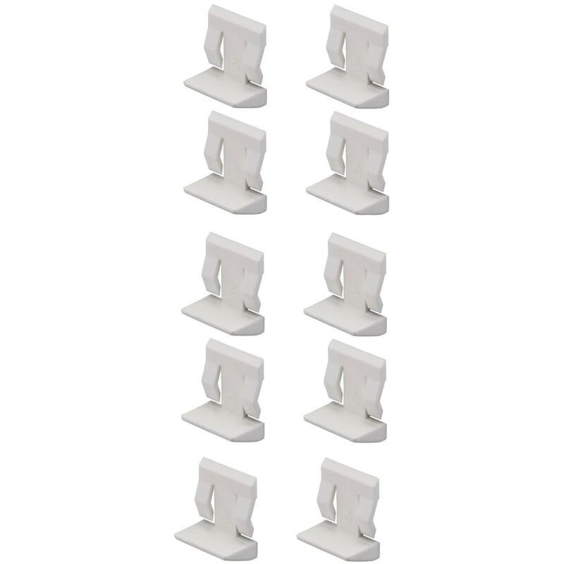 foto del prodotto cyclingcolors 10x reggipiani perni supporto mensole 5mm bianco staffe plastico tasselli scaffale mobili