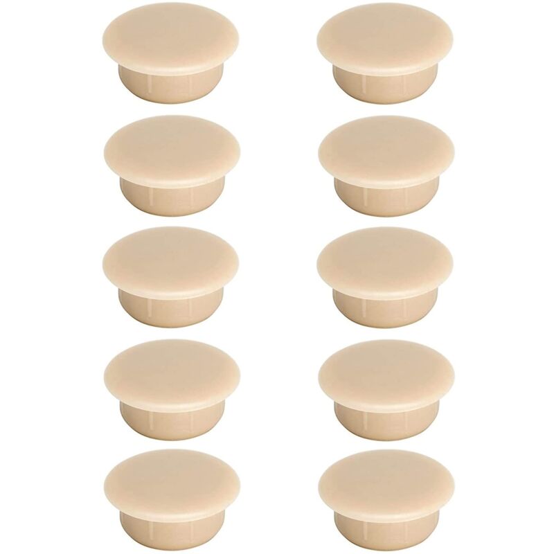 foto del prodotto cyclingcolors 10x tappo chiusura plastica nero bianco grigio marrone mobili inserto cappuccio copriforo fori 6mm marrone pine ral 1014 