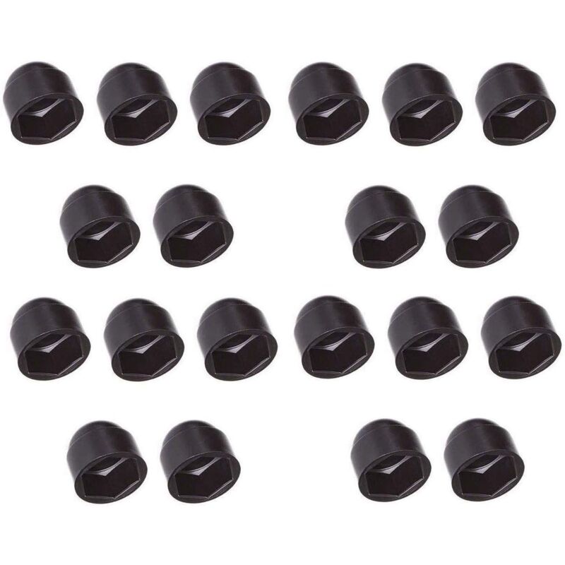 foto del prodotto cyclingcolors 20x copribulloni cappucci protezione plastica vite bullone copri dado tappi nero m4 hex 7mm 
