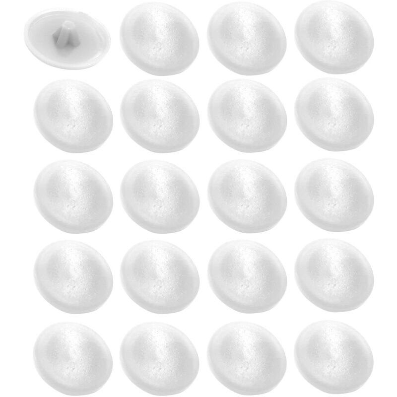 foto del prodotto cyclingcolors 20x tappo coprivite cappuccio 11.5 mm pz2 pozidrive plastica viti copertura coperchi tappi croce, bianco