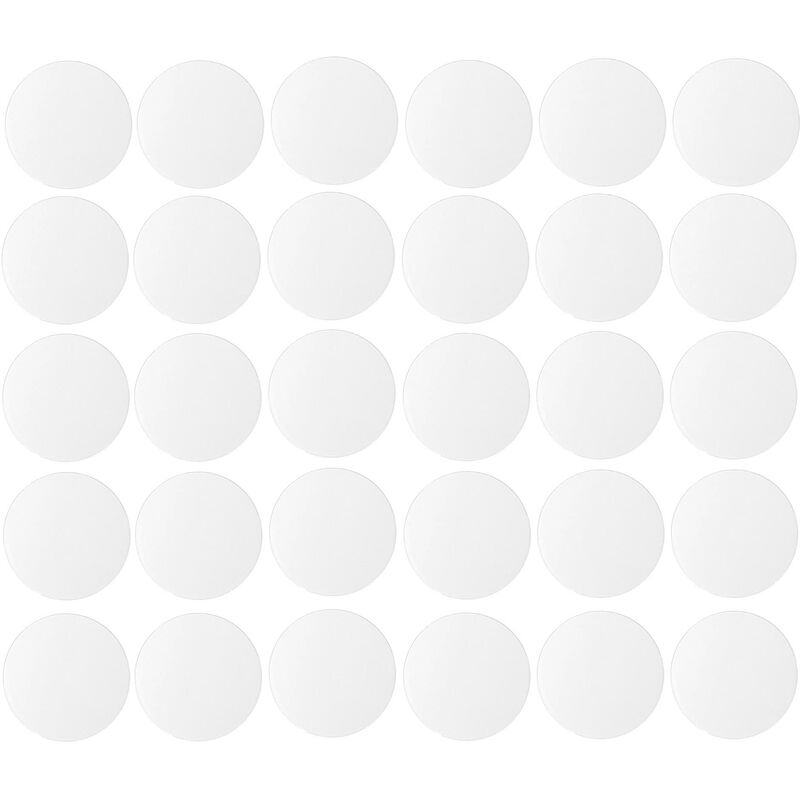 foto del prodotto cyclingcolors 30x copriviti adesivi 20 mm plastica viti copertura coperchi tappi riparazione mobili, bianco