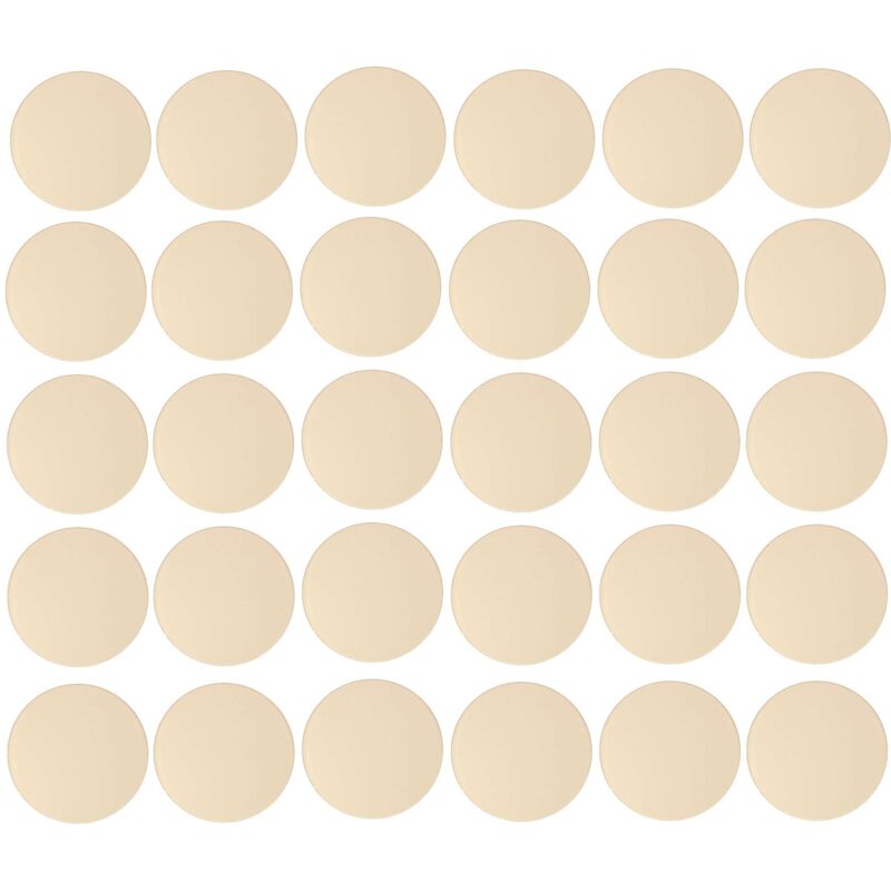 foto del prodotto cyclingcolors 30x copriviti adesivi 20 mm plastica viti copertura coperchi tappi riparazione mobili, bianco crema