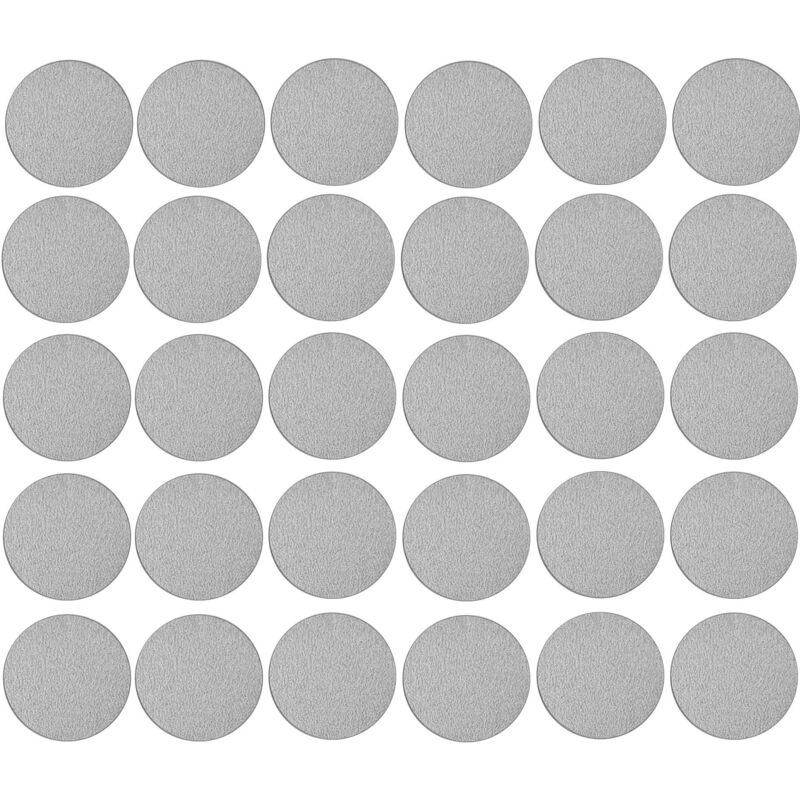 foto del prodotto cyclingcolors 30x copriviti adesivi 20 mm plastica viti copertura coperchi tappi riparazione mobili, grigio argento