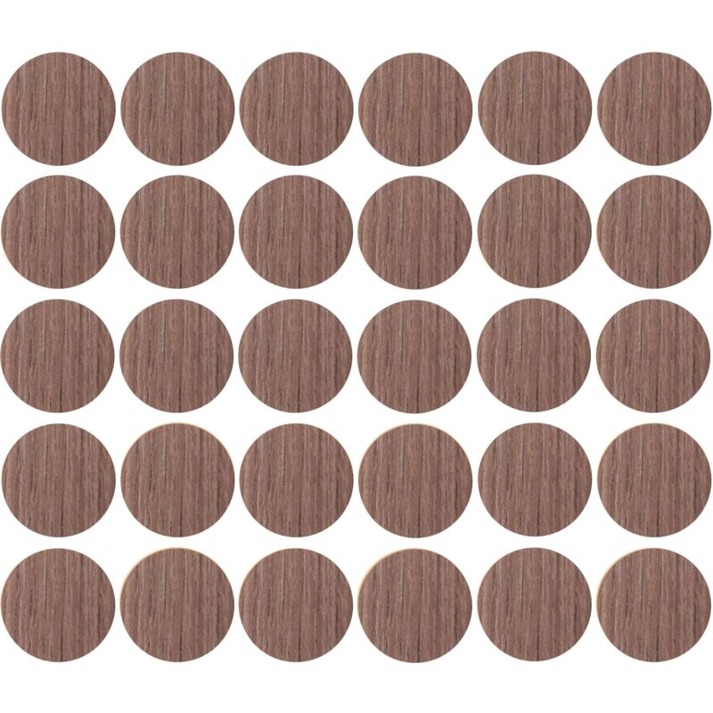 foto del prodotto cyclingcolors 30x copriviti adesivi 20 mm plastica viti copertura coperchi tappi riparazione mobili, marrone olmo scuro
