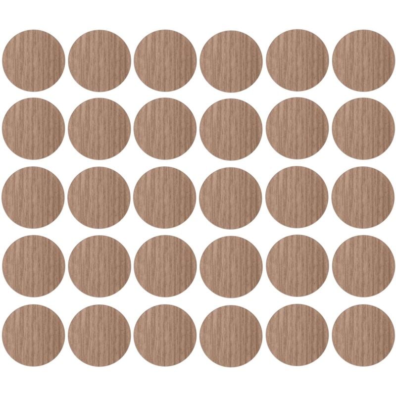foto del prodotto cyclingcolors 30x copriviti adesivi 20 mm plastica viti copertura coperchi tappi riparazione mobili, marrone tiglio chiaro