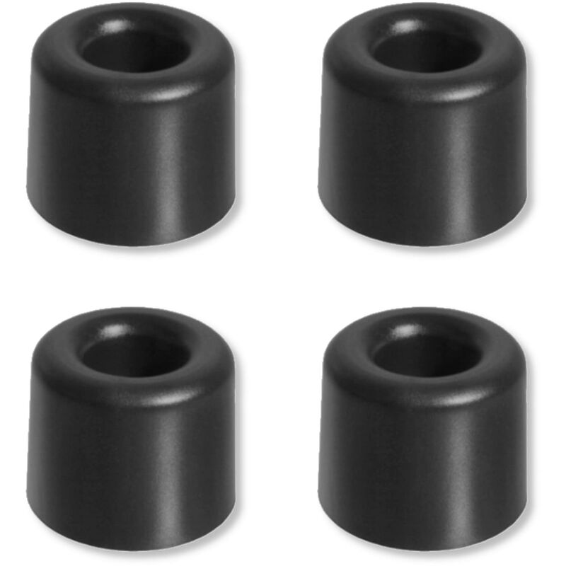 foto del prodotto cyclingcolors 4x fermaporta in pvc nero da avvitare protegge pareti e superfici protezione otturatore cancello armadio 30mm 
