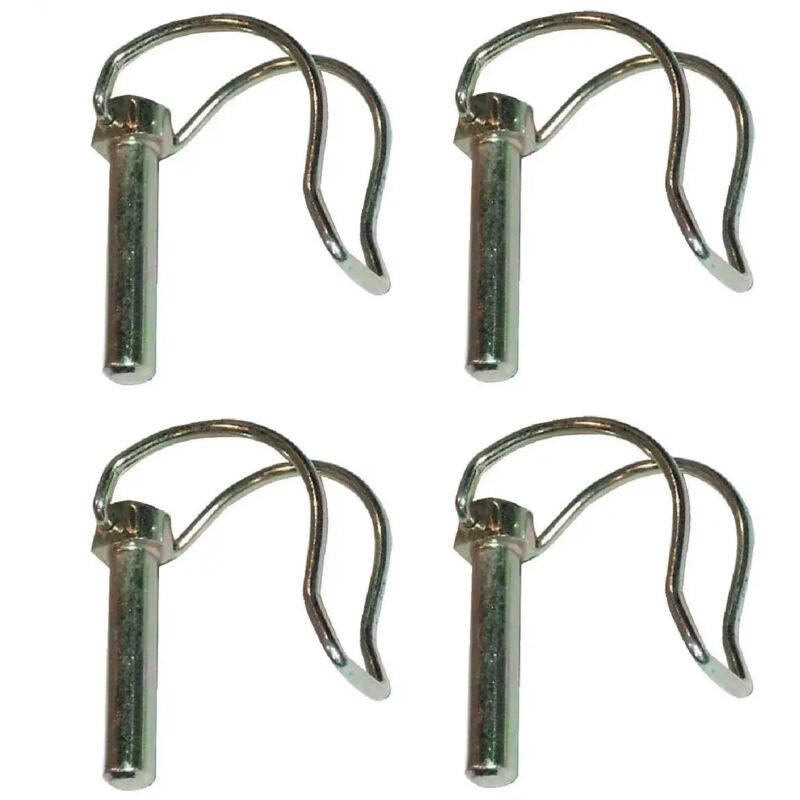 foto del prodotto cyclingcolors 4x perno di bloccaggio spine a scatto 8x45mm perni a sgancio rapido molla acciaio anello copiglie tagliaerba tosaerba trattore