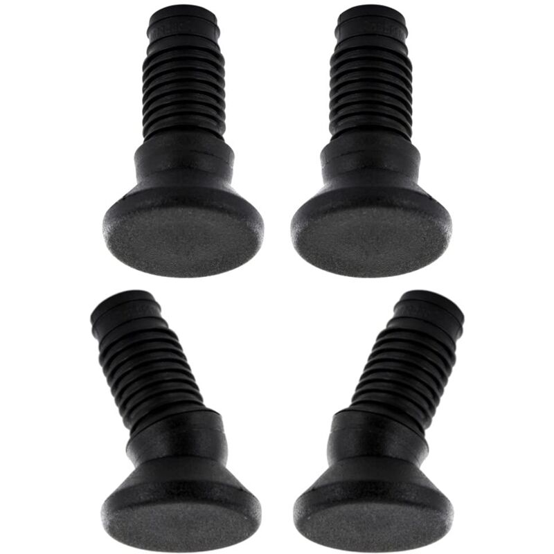 foto del prodotto cyclingcolors 4x piedi regolabile tappo plastica piedino piede tondo tubi sedia mobili nero 25 16mm 
