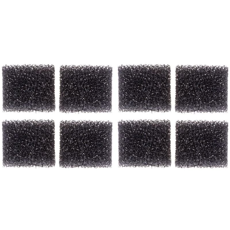 foto del prodotto cyclingcolors 8x filtro fontanella per gatti rettangolare acqua spugna fontana schiuma nero, 38mm