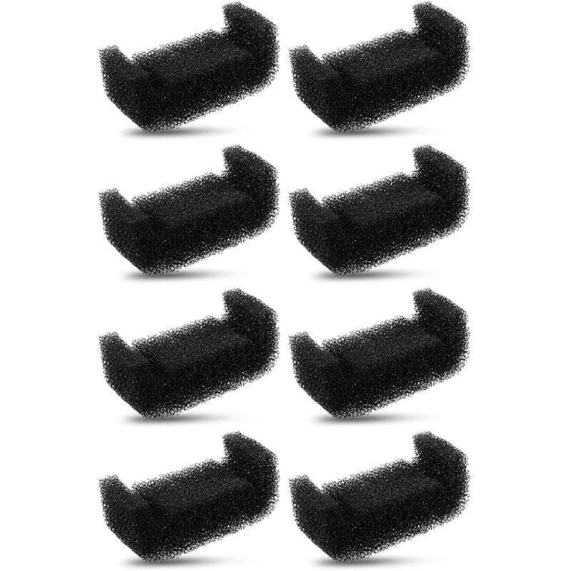 foto del prodotto cyclingcolors 8x filtro fontanella per gatti rettangolare acqua spugna fontana schiuma nero universale