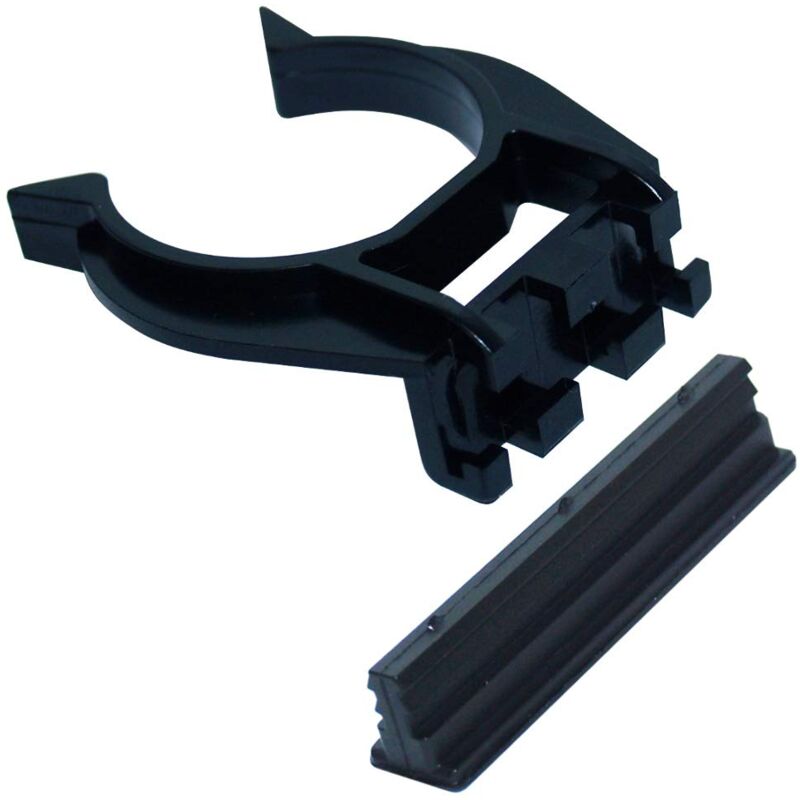 foto del prodotto cyclingcolors clip per piede battiscopa in coda di abete, 34mm, nero