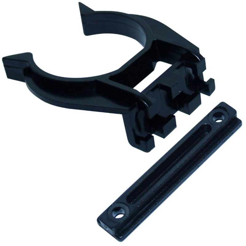 foto del prodotto cyclingcolors clip per piedino per zoccolo per avvitare l armadio da cucina, 34mm, nero