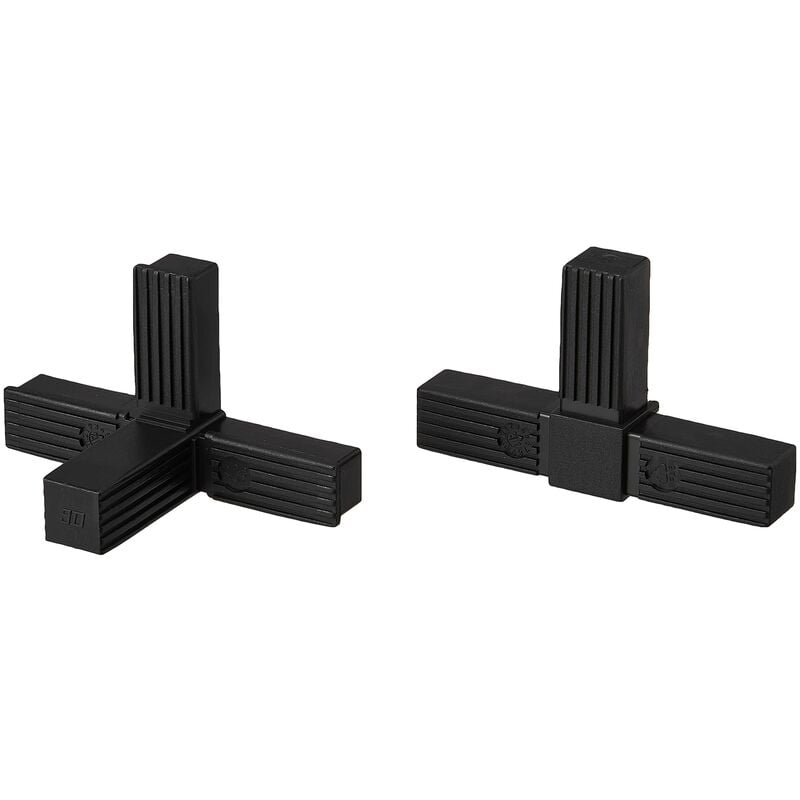 foto del prodotto cyclingcolors connettore tubo quadro 20x20 25x25 30x30 plastica 20mm 25mm 30mm quadrato supporti staffe mensole x 25mm 