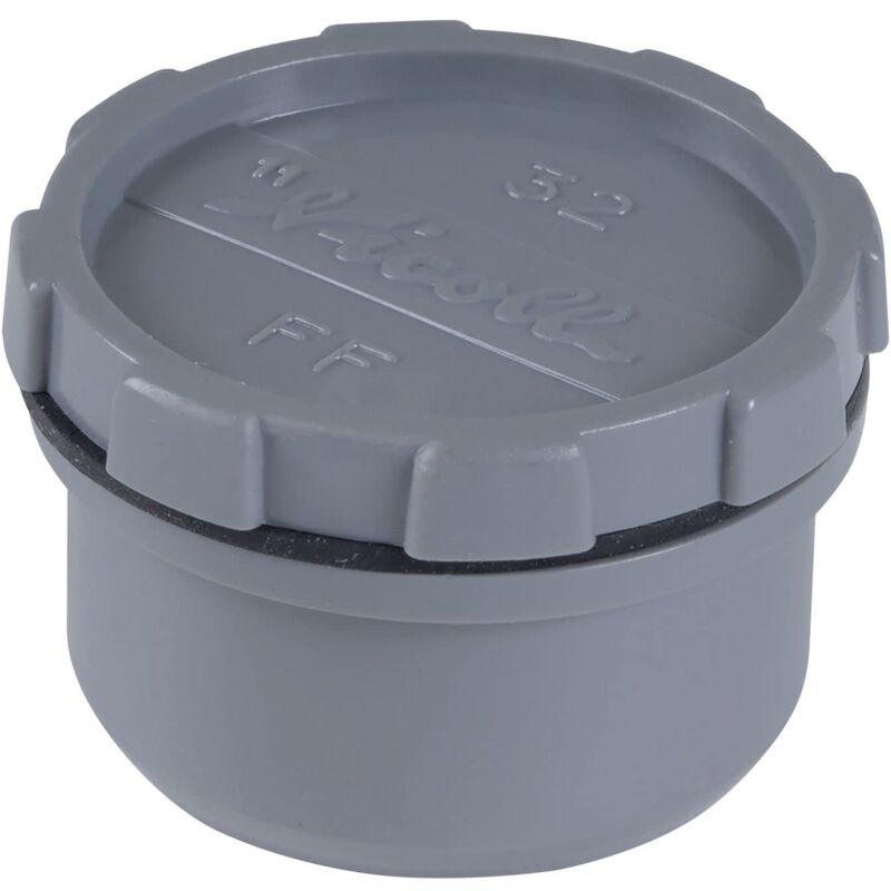 foto del prodotto cyclingcolors - tappo pvc per tubo scarico acqua plastica avvitare raccordo terminale incollare 32mm