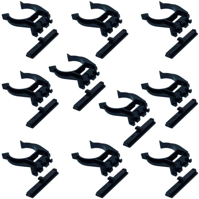foto del prodotto cylingcolors 10 clip per piastra da avvitare a coda di albero, in plastica, per mobili, 28 mm, 34 mm, per cucina e bagno, diametro 28 mm a tenone 