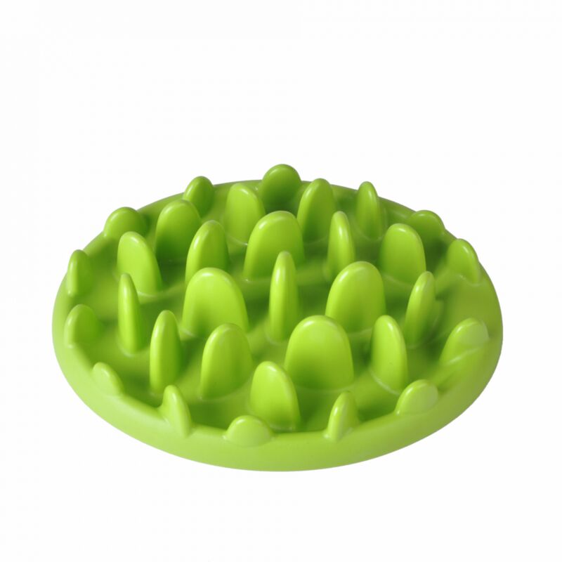 foto del prodotto cyslmuk 1 ciotola anti frenesia verde per cani e gatti evita di mangiare troppo velocemente, jungle pet slow food bowl