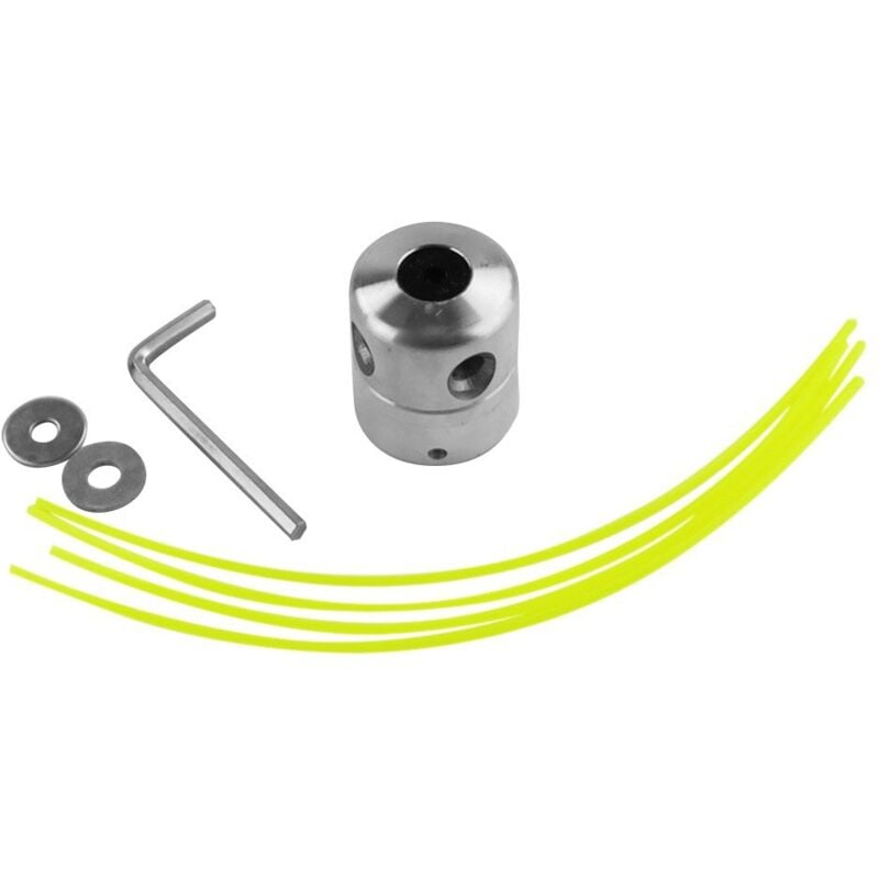 foto del prodotto cyslmuk 1 confezione di testine universali per decespugliatore in alluminio con doppia testina in nylon e rocchetto per decespugliatore