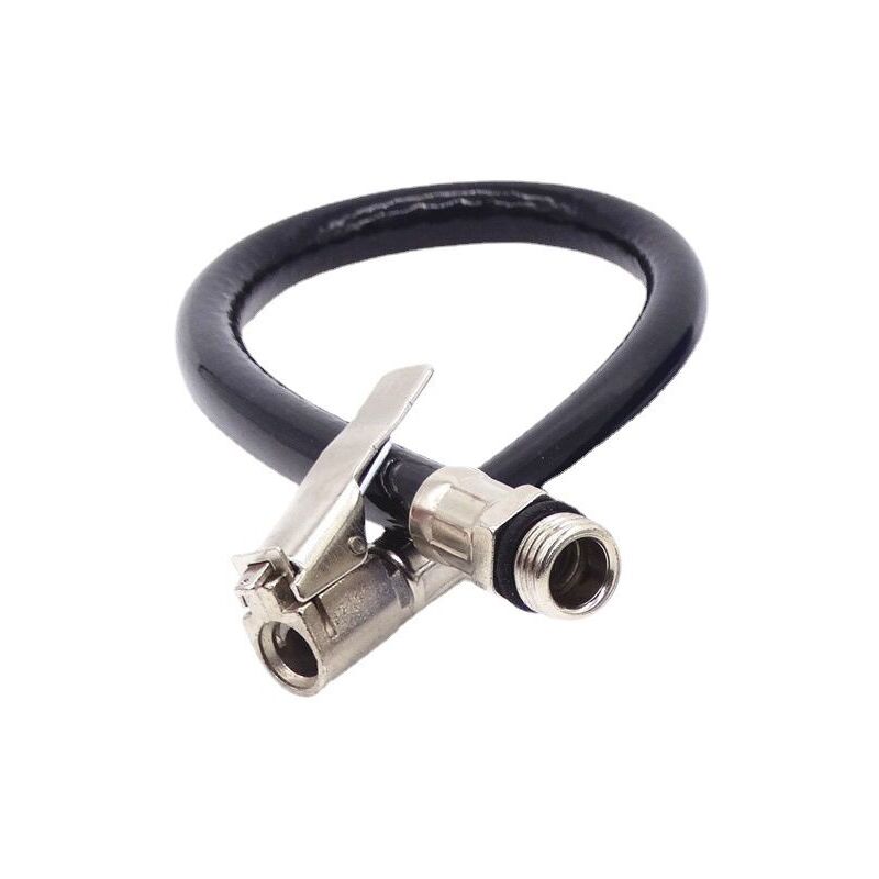 foto del prodotto cyslmuk 1 confezione di tubo flessibile per pompa dell aria con morsetto per pneumatici, camera d aria per pneumatici in gomma nera ymyny
