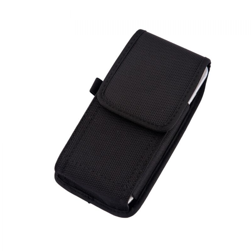foto del prodotto cyslmuk 1 custodia verticale per cintura per cellulare smartphone, taglia m, tessuto, clip per cintura, chiusura adesiva