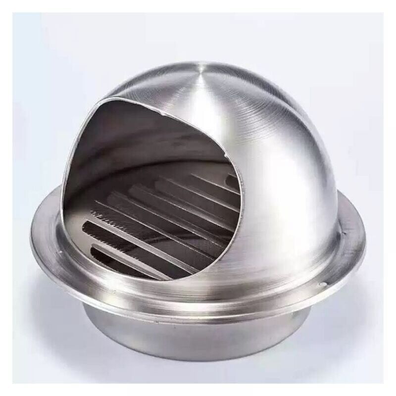 foto del prodotto cyslmuk 1 griglia di ventilazione da 120 mm, griglia di ventilazione esterna con zanzariera per proteggere la parete esterna e impedire l ingresso