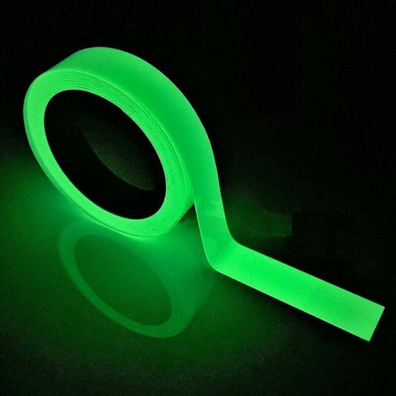 foto del prodotto cyslmuk 1 nastro di sicurezza 3 metri di nastro luminoso al buio, nastro luminoso auto luminoso, nastro luminoso anticollisione ad alta viscosit 