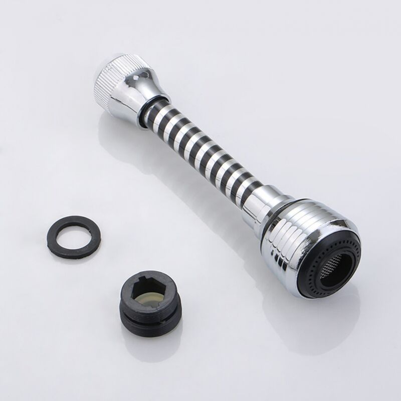 foto del prodotto cyslmuk 1 pc 360 gradi flessibile rubinetto da cucina spruzzatore, ugello rubinetto, rubinetto da cucina testa di ricambio, accessorio tubo