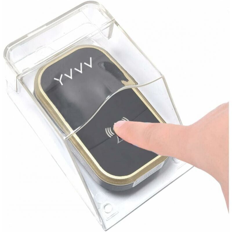 foto del prodotto cyslmuk 1 pezzi campanello senza fili impermeabile trasparente per pulsante campanello campanello esterno kit alloggiamento guscio facile da