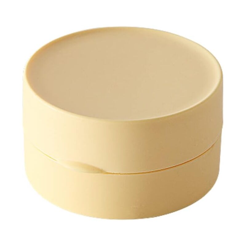 foto del prodotto cyslmuk 1 piccolo portasapone da viaggio giallo, robusto e impermeabile, ideale per escursioni, docce, bagni, scuole e palestre.