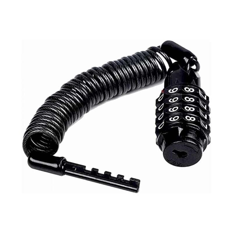 foto del prodotto cyslmuk 1 pz 160 cm cavo antifurto lucchetto a catena per bicicletta lucchetto con codice bici