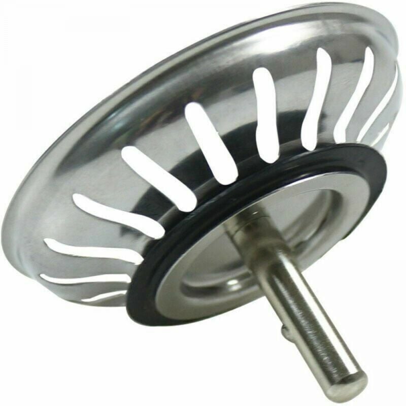 foto del prodotto cyslmuk 1 pz. cestello filtro lavello cucina 79,3 mm filtro universale in acciaio inox, tappo cestello pop up, lavabile in lavastoviglie,
