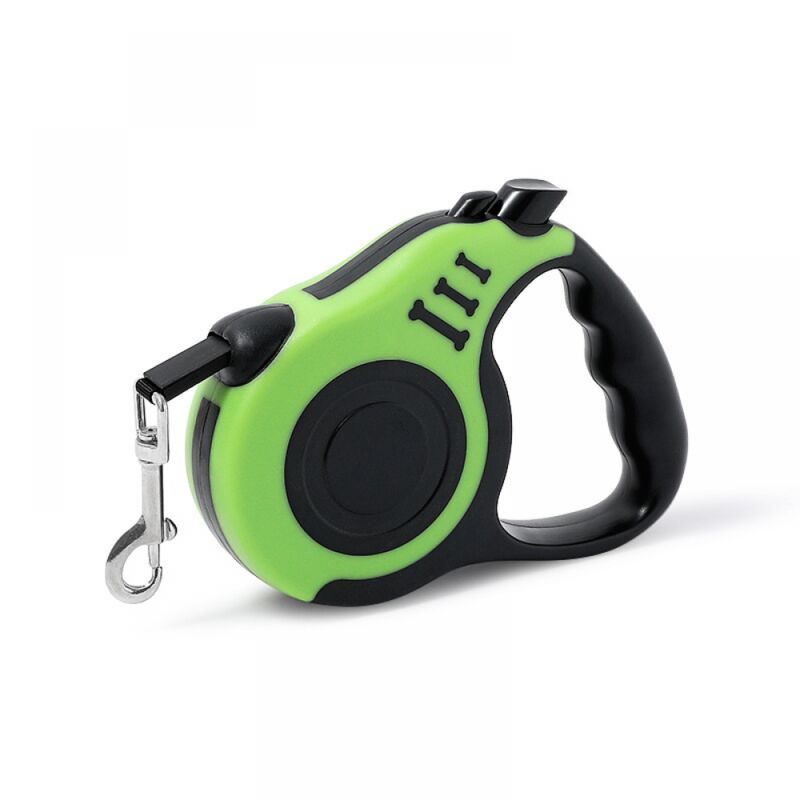 foto del prodotto cyslmuk 1 pz guinzaglio per cani verde 5 m, guinzaglio per animali domestici, guinzaglio retrattile automatico per cani, guinzaglio portatile per