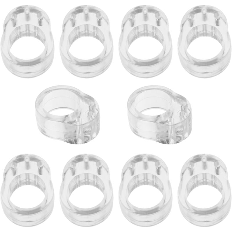 foto del prodotto cyslmuk - 10 pezzi di protezione per maniglia della porta - fermaporta in silicone - fermaporta in pvc - fermaporta trasparente atossico - proteggi