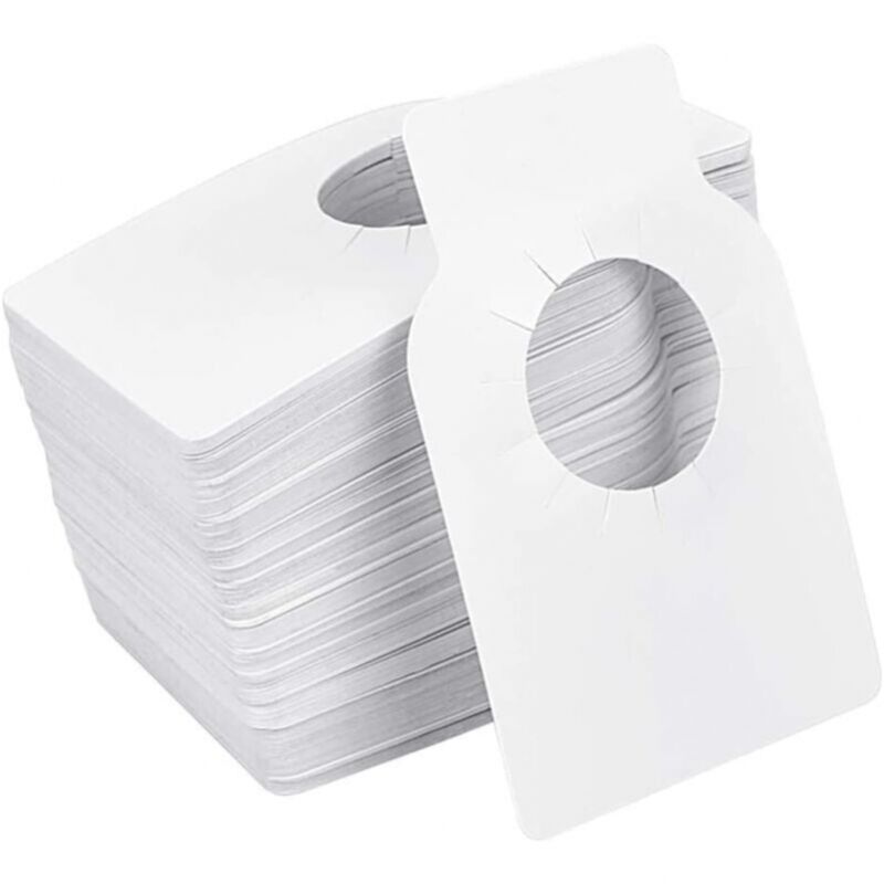 foto del prodotto cyslmuk 100 pezzi etichette per cantine vinicole, riutilizzabili, etichette per bottiglie di vino, etichette regalo artigianali in plastica per