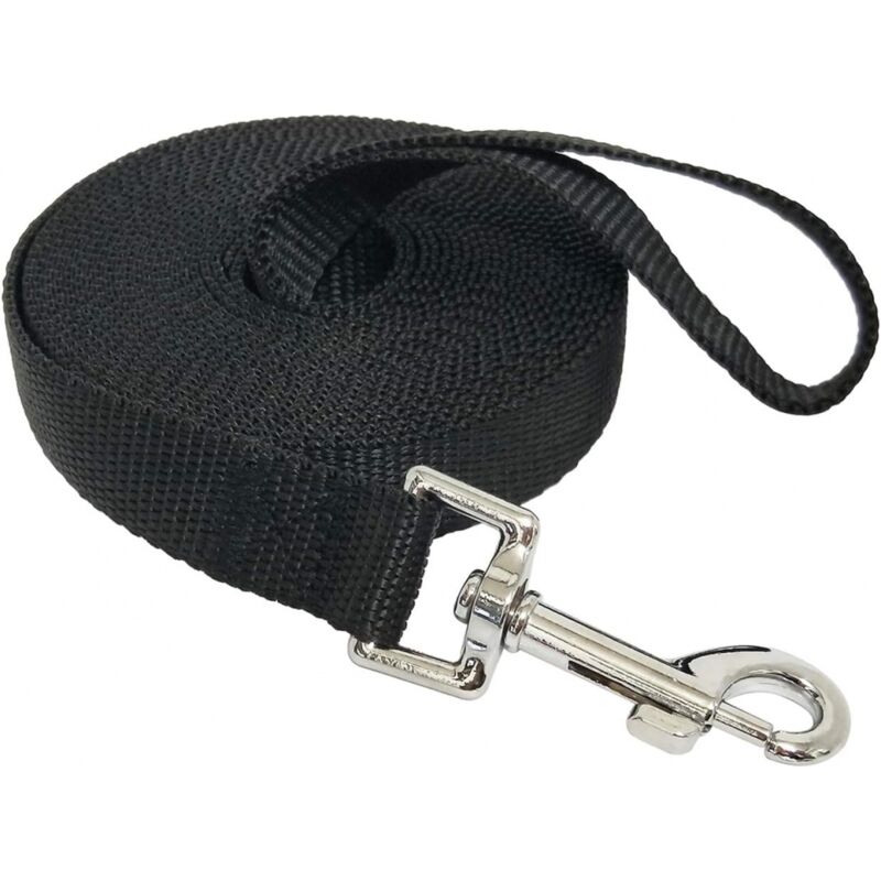 foto del prodotto cyslmuk 1pc 5m guinzaglio nero per cani, guinzaglio per addestramento cani, guinzaglio lungo, adatto per cani di piccola e grande taglia