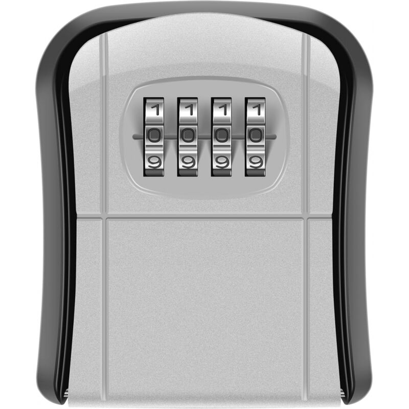 foto del prodotto cyslmuk 1pc cassetta portachiavi di sicurezza, grigio, mini cassetta portachiavi da parete per esterni, cassetta portachiavi impermeabile per casa,