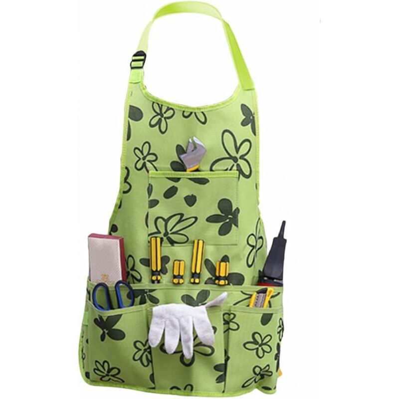 foto del prodotto cyslmuk 1pc oxford panno grembiule da giardino ispessimento attrezzi da giardino cintura multifunzione impermeabile resistente all usura per donne