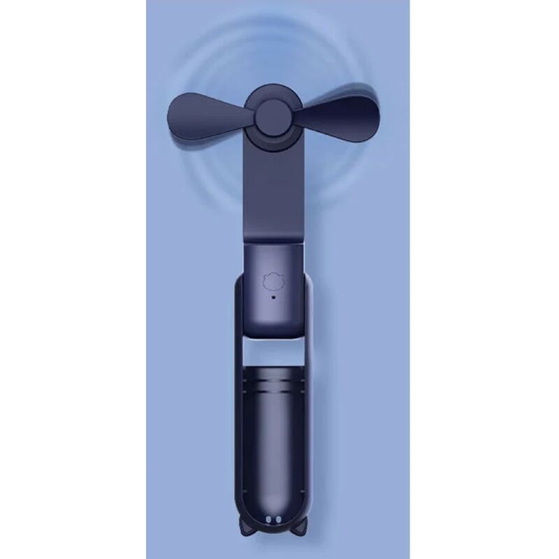 foto del prodotto cyslmuk 1pc ventilatore portatile, mini ventilatore portatile, blu, batteria ricaricabile usb, ventilatore personale pieghevole e silenzioso