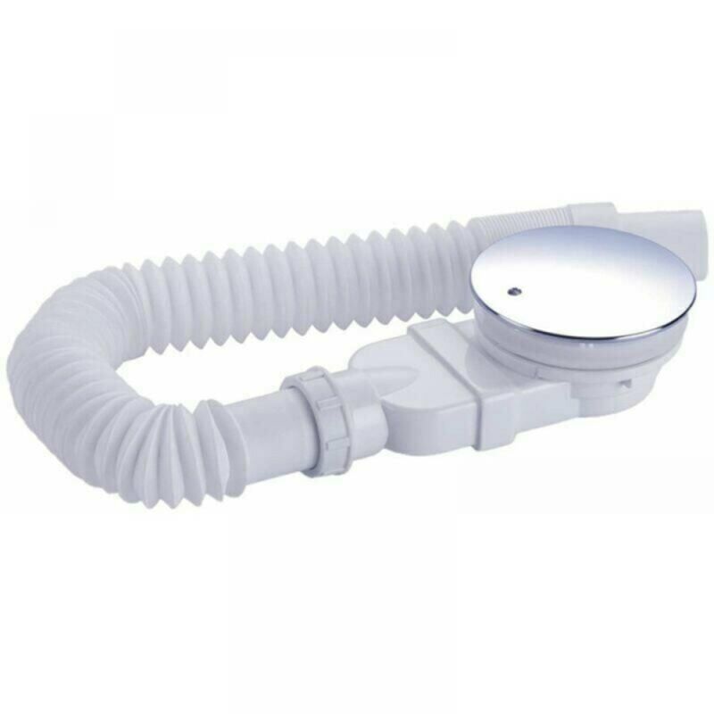 foto del prodotto cyslmuk 1pz canaletta doccia 90 mm, bianco, extrapiatto, foro scarico piatto doccia, sifone con sistema antiodore, filtro per capelli, flessibile,