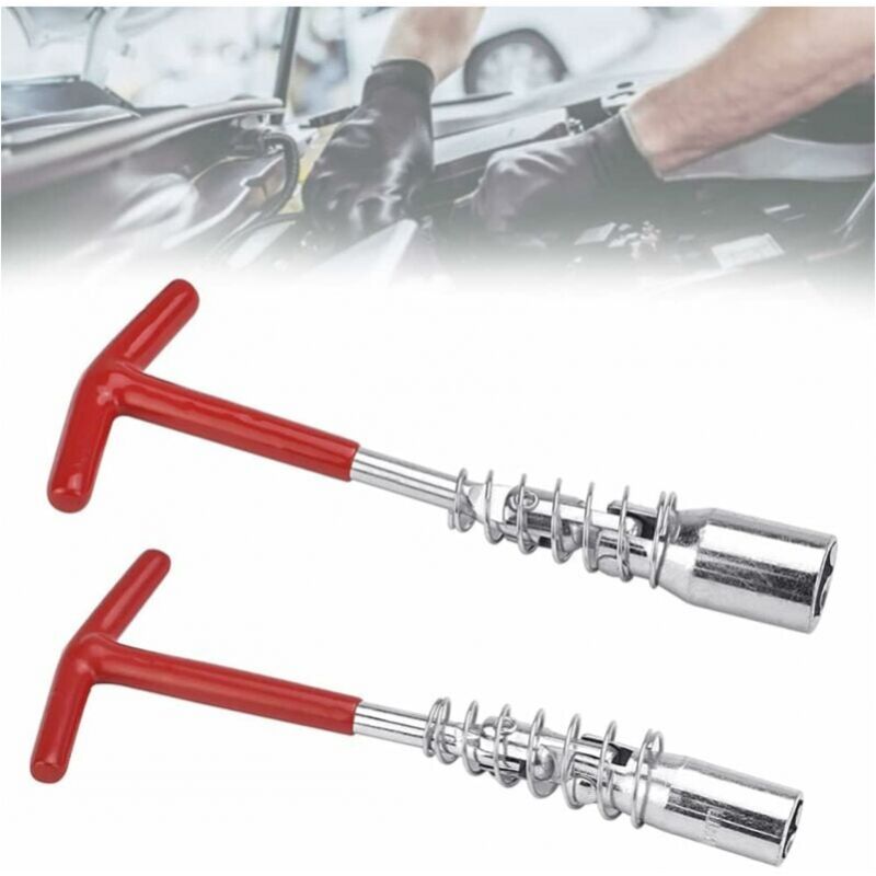 foto del prodotto cyslmuk 2 chiavi per candele da 16 mm e 21 mm, chiave per candele per moto, chiave per candele per auto, chiave per candele per tosaerba, chiave