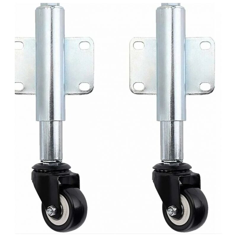 foto del prodotto cyslmuk 2 pezzi 6 cm ruote per porta avvolgibile, rotelle di sospensione per porta retrattile per cancelli da giardino in legno, recinzioni per