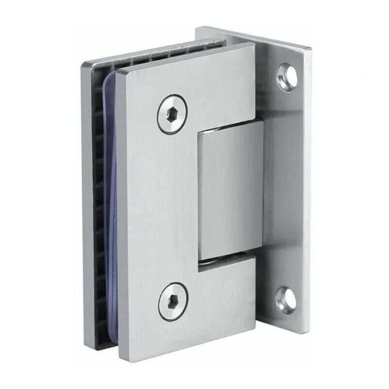 foto del prodotto cyslmuk 2 pezzi 8 10mm accessori per viti, clip per cerniera porta in vetro, staffa da parete senza telaio a 90 , clip per porta doccia in vetro
