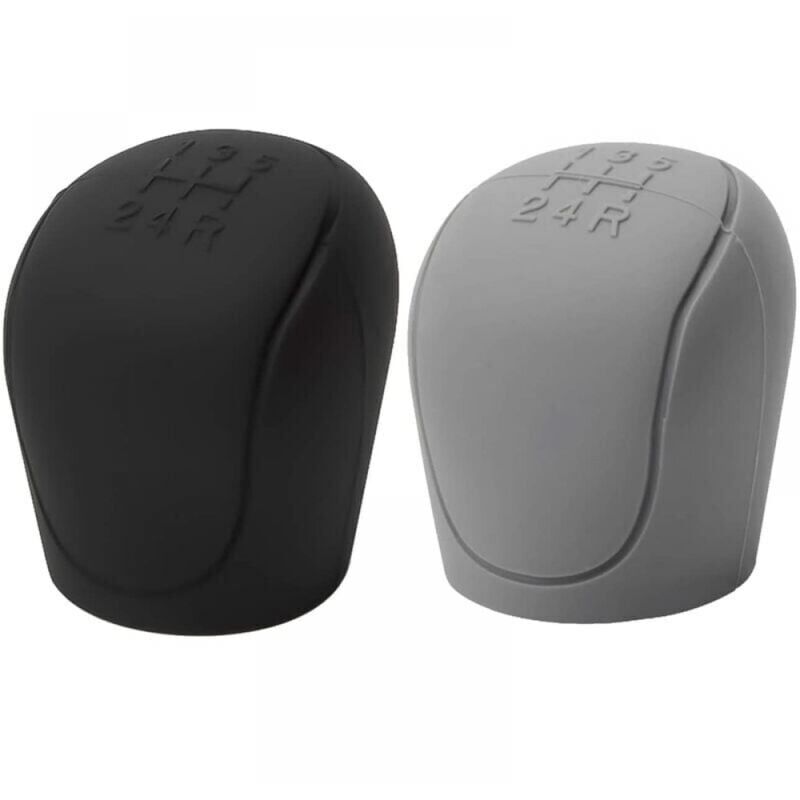 foto del prodotto cyslmuk 2 pezzi copri pomello cambio auto, copri pomello cambio auto in silicone, resistente all usura, antigraffio ymyny