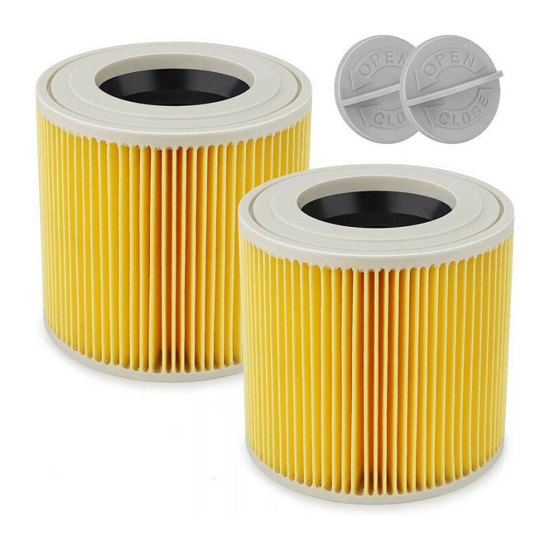 foto del prodotto cyslmuk 2 pezzi filtro a cartuccia per karcher wd3 wd2, accessorio filtro a cartuccia per aspirapolvere wd 2200, wd 2250, wd 3300 m, wd 3500 p, a
