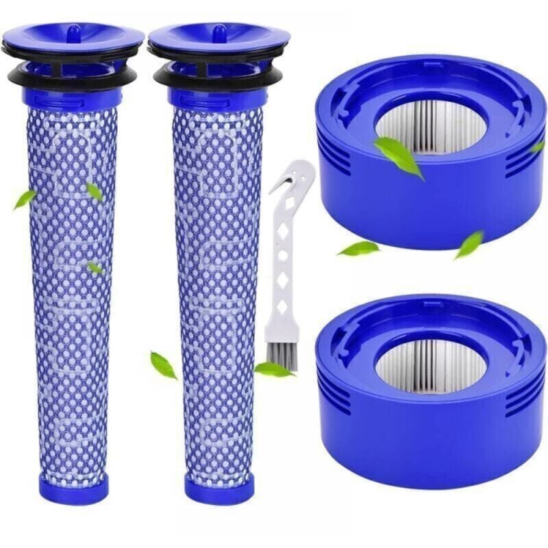 foto del prodotto cyslmuk 2 pezzi filtro per dyson v7 v8, filtro per dyson v8 v7 batteria aspirapolvere motore testa filtro set con spazzola di pulizia ymyny